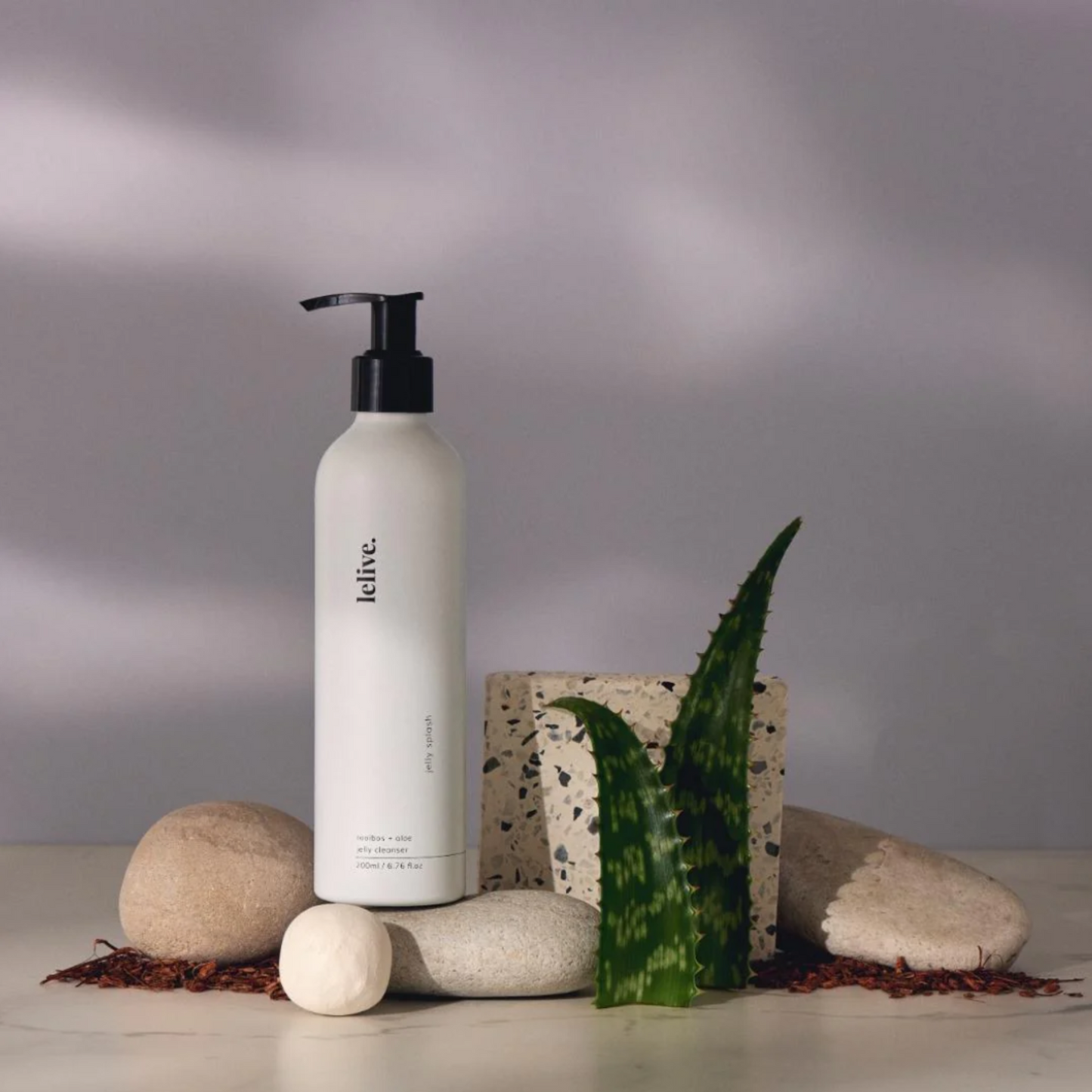 lelive | jelly splash | rooibos + aloe jelly cleanser | 200ml