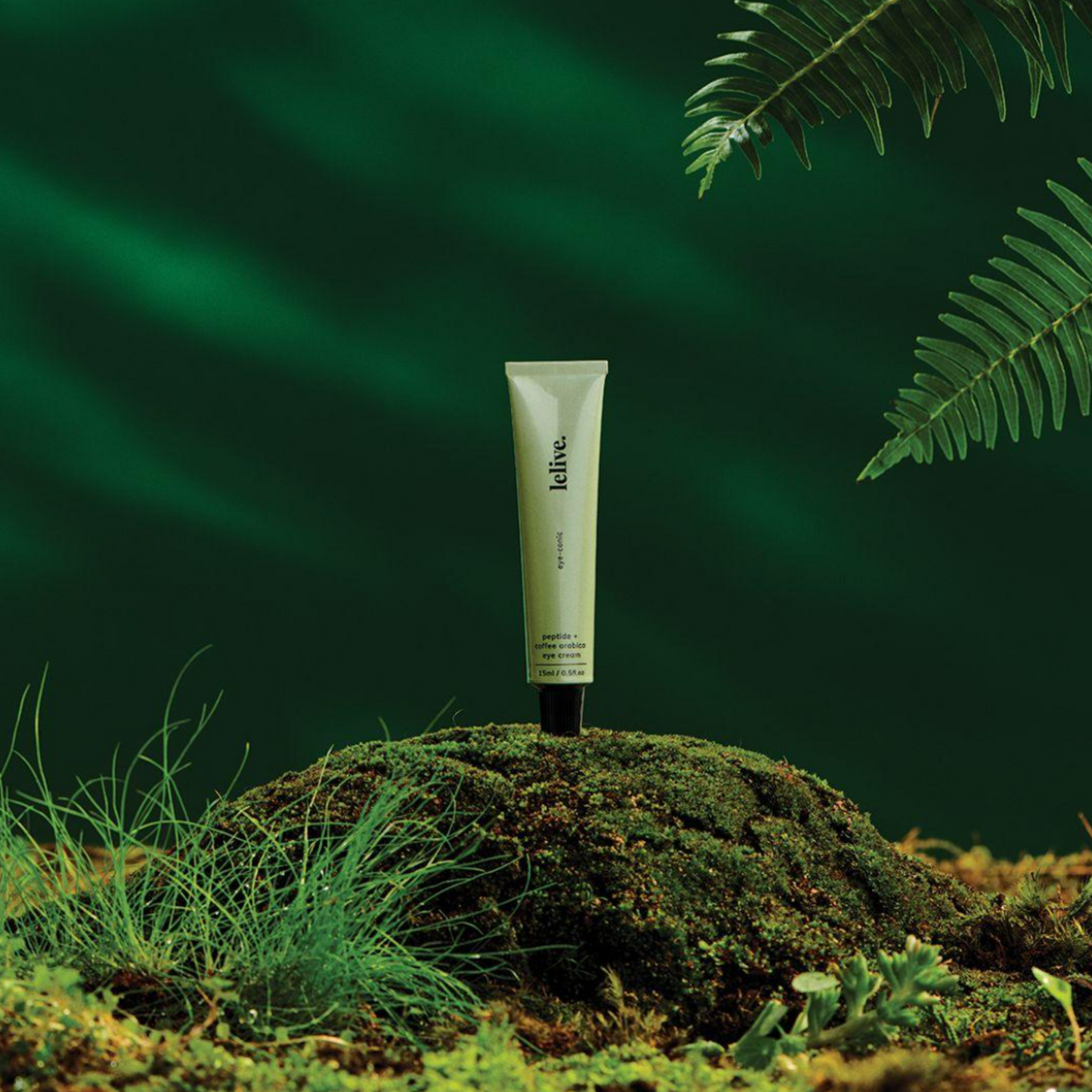 lelive | eye-conic | peptide + coffee arabica eye cream | 15ml