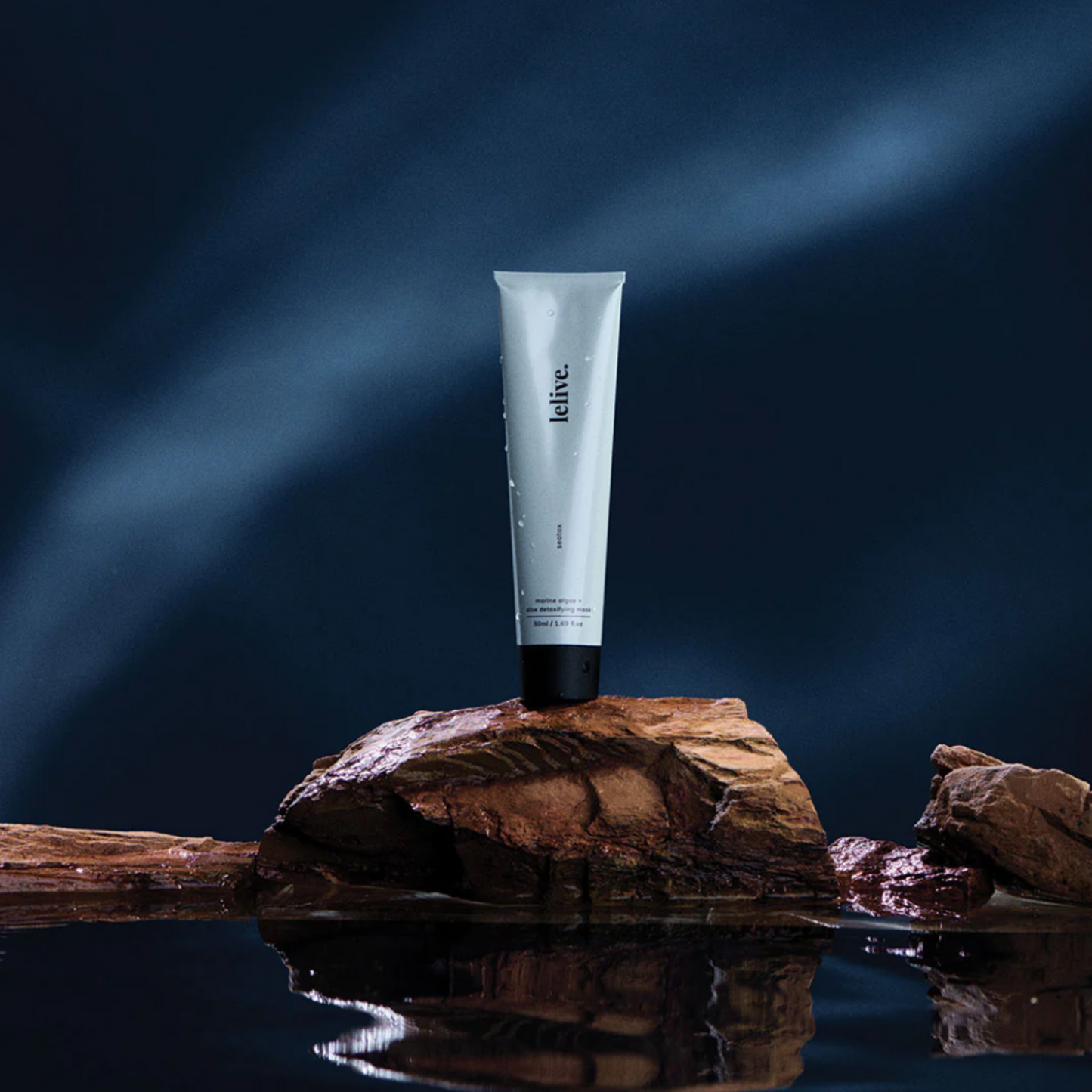 lelive | seatox | marine algae + aloe detoxifying mask | 50ml