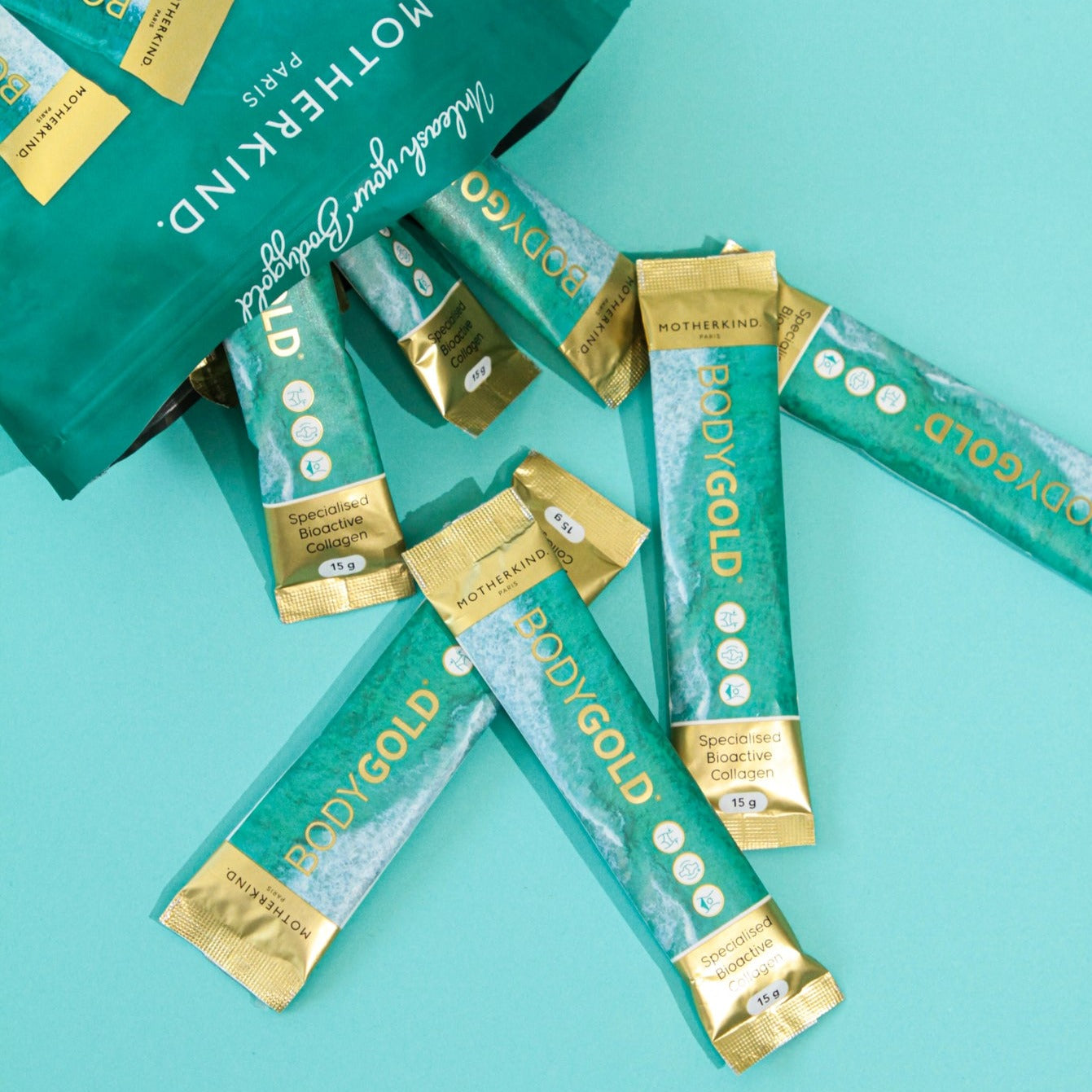 Motherkind Bodygold and Glow from Within Single Servings Travel Bundle