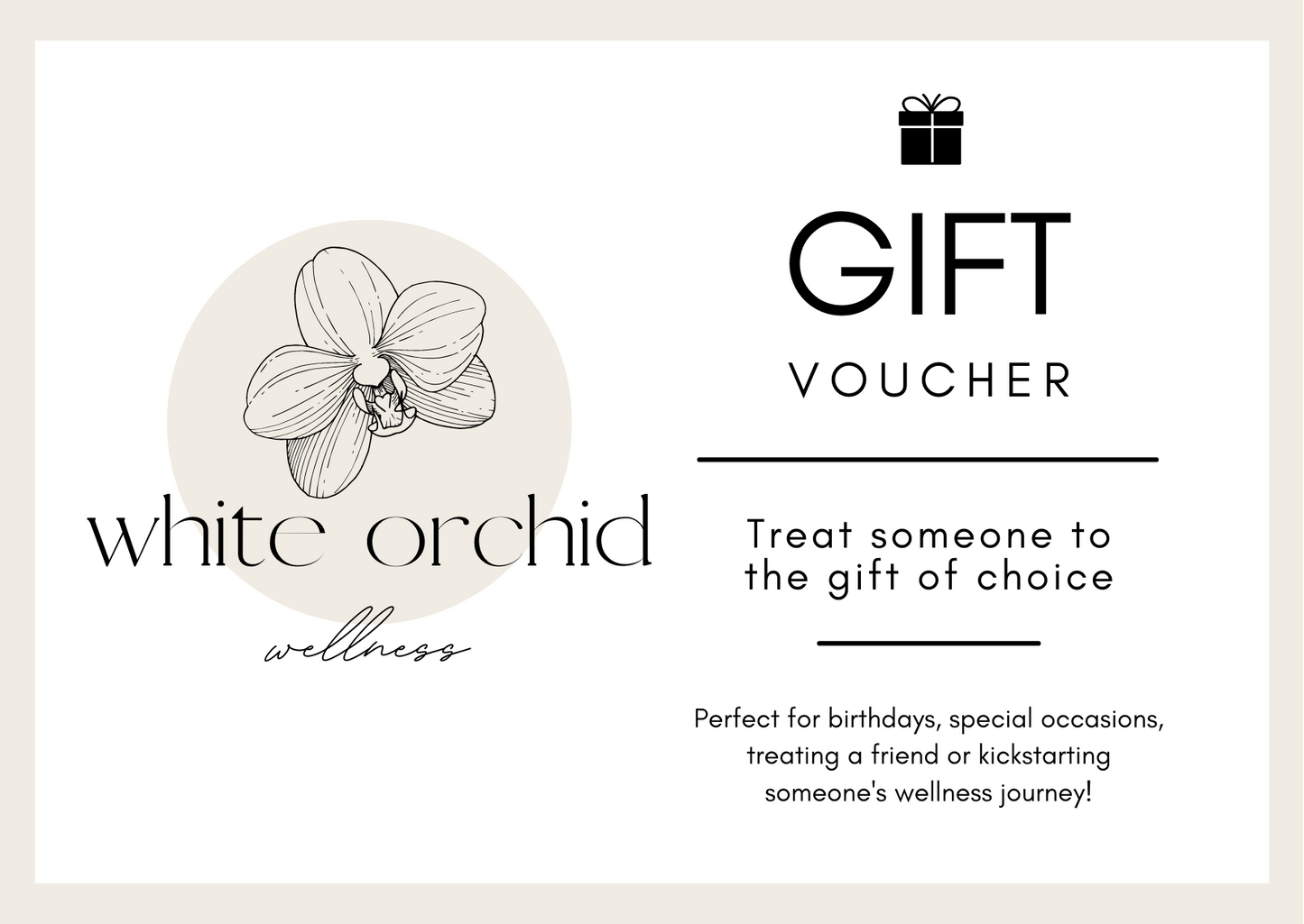 White Orchid Wellness Gift Card